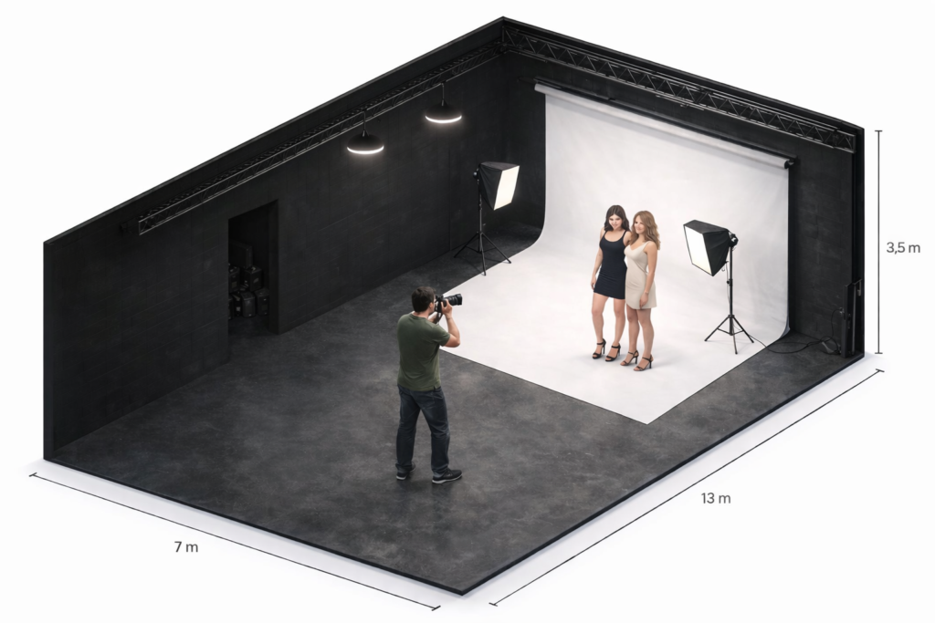 plató fotografic per sessions de fotos